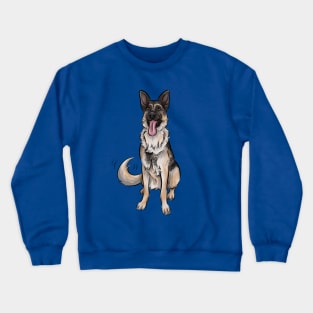 Cute German Shepherd Dog Crewneck Sweatshirt